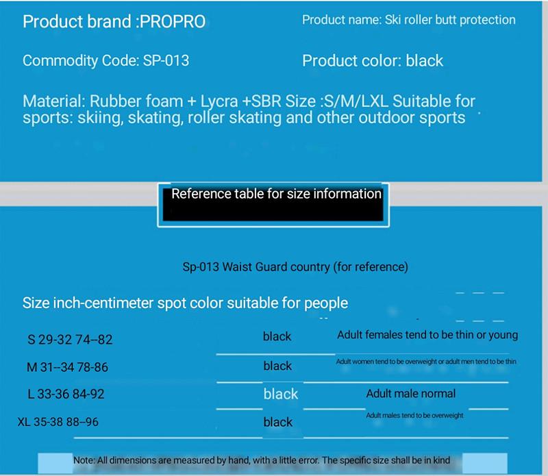 Hip Protector Pants Thickened Rubber Foam Multifunctional Breathable For Men/ Women Ski Diaper Protection Safety Pad Shorts