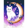 5D DIY Diamond Painting Moon and Cat Embroidery Cross Stitch Rhinestone Mosaic Home Decor