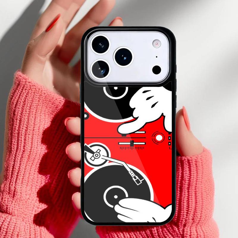 Чехол Сделай сам Цифровой микшер DJ Проигрыватель Чехол для телефона для iPhone 17 16 15 14 13 Pro Max Задняя крышка для 12 11 Pro Coque