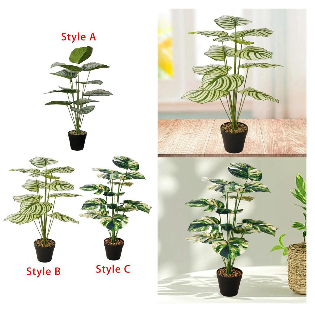 Artificial Plants Greenery Bonsai Potted Plant for Table Bedroom Farmhouse