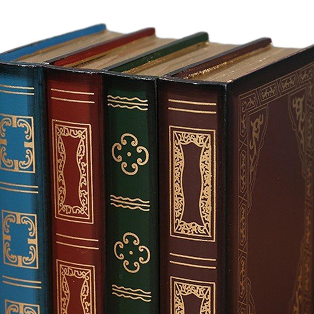 Book Shaped Storage Box Antique Desktop Ornament Multifunction Wooden Decorative Fake