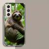 Милый чехол для телефона со ленивцем для Samsung A16 A26 A36 A56 A17 A15 A25 A35 A55 A14 A24 A34 A54 A04S A05S Galaxy Note 20 10 9 8 A9 A8 A7 A