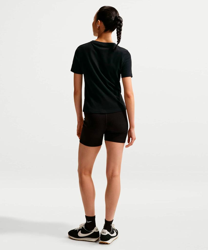 Nike Спортивный топ с коротким рукавом, приталенный, с вырезами и логотипом W - Черный / Io1517-010
