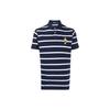 Polo Striped Loose Fit Short Sleeve Polo Shirt Men Tops Blue 710795723-001