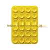Black Silicone Anti-Slip Phone Stand: 24 Portable, Minimalist Suction Cup Stickers