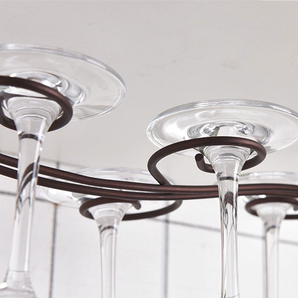 Подвесной органайзер для полки для вина на 6 бутылок из железа