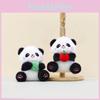 Charming Plush Panda Keychain Hang Decor Fluffy Stuffed Animal Bag Accessory