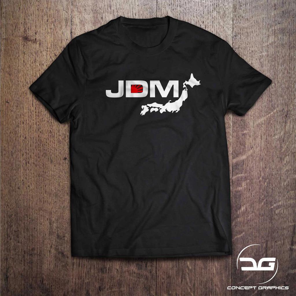 Funny JDM Japanese Rising Sun Map Novelty Gift For Him Car Scene T-Shirt