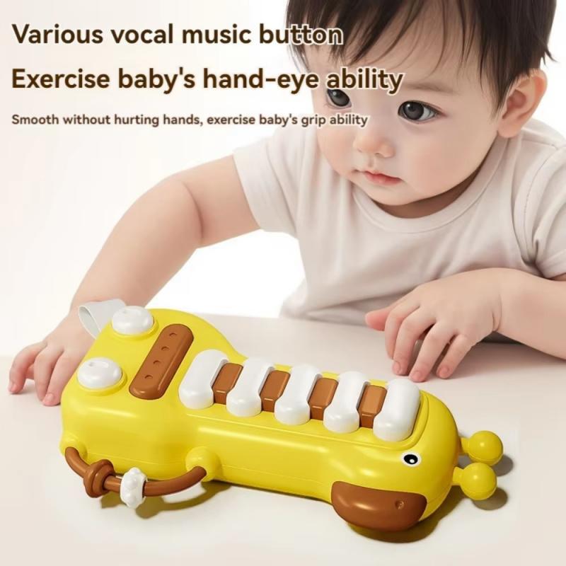 Милая электрическая игрушка-олень гитара со светом и музыкой многофункциональные музыкальные инструменты игрушки для раннего развития для детей