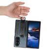 Кожаный чехол SUTENI для Samsung Z Fold 7/6/5: Текстура Масло-Воск с Ремешком на Запястье, Слотом для Карт и Функцией Подставки