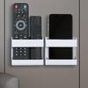 Wall-Mounted Phone Charging Holder - Non-Slip, No-Drill Bedside Storage Bracket for Mobile Phones & Remote Controls