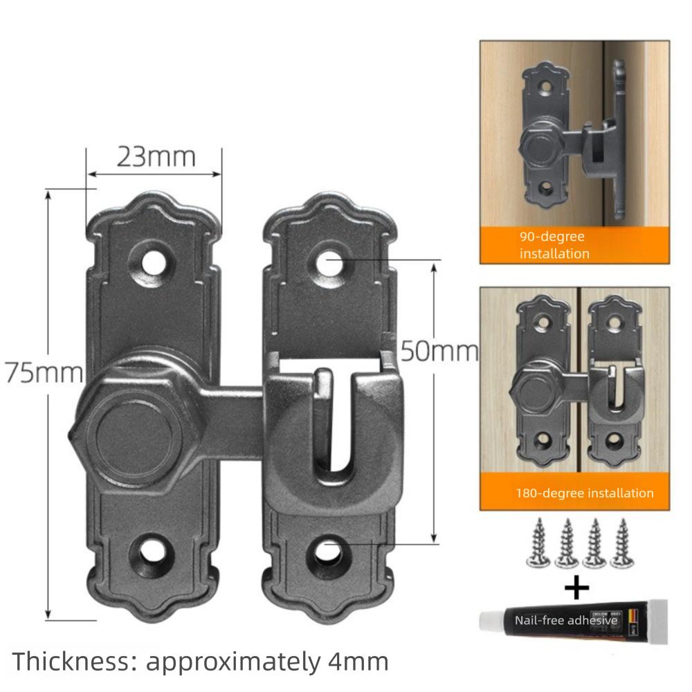 Прочная дверная защелка Противоугонные замки для шкафов Портативный безопасный запирающийся шкаф
