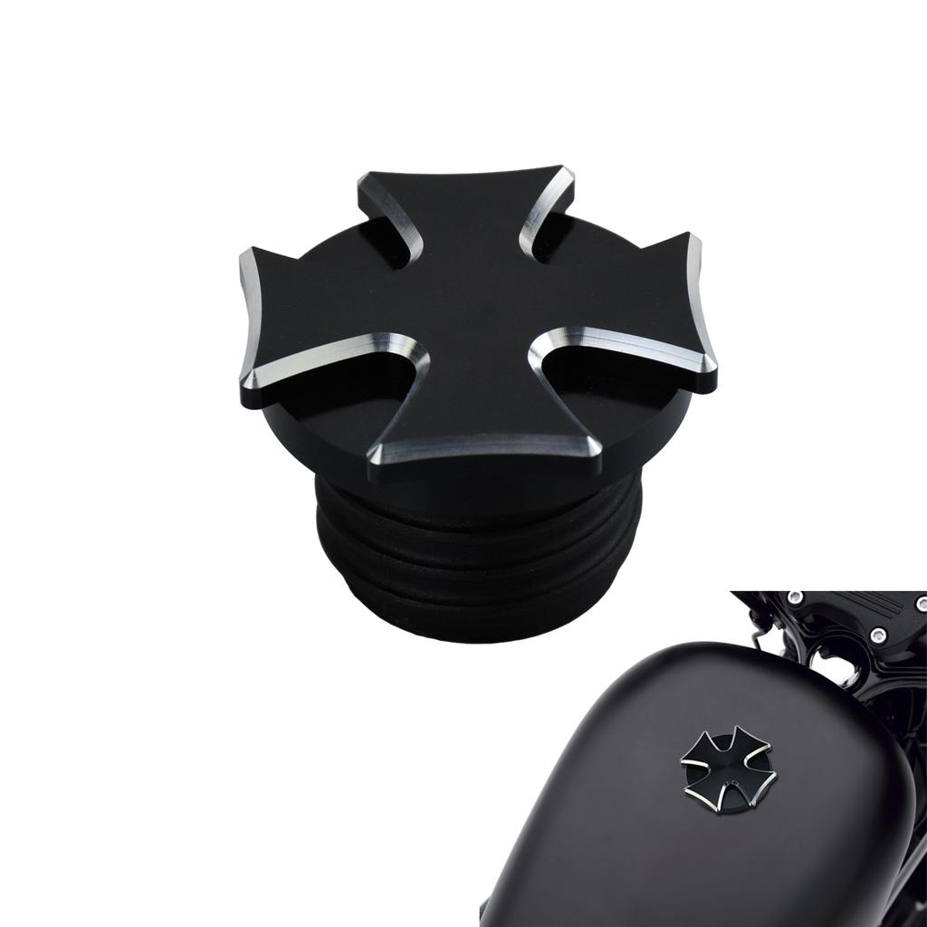 Motorcycle Oil Tank Cover Metal Fuel Tank Right-hand Thread Gas Cap For Harley Softail Fat Boy Sportster XL 883 1200 Dyna FLHR
