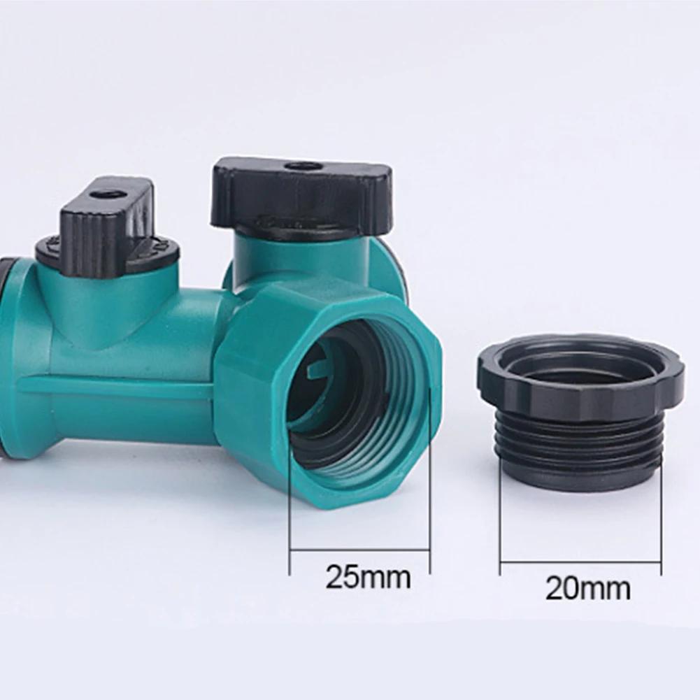 Garden Faucet Water Splitter Adjustable Multiple Outlet Hose Connector Double Tap Y Splitter Connector Nipple Y Type Nipple Butt