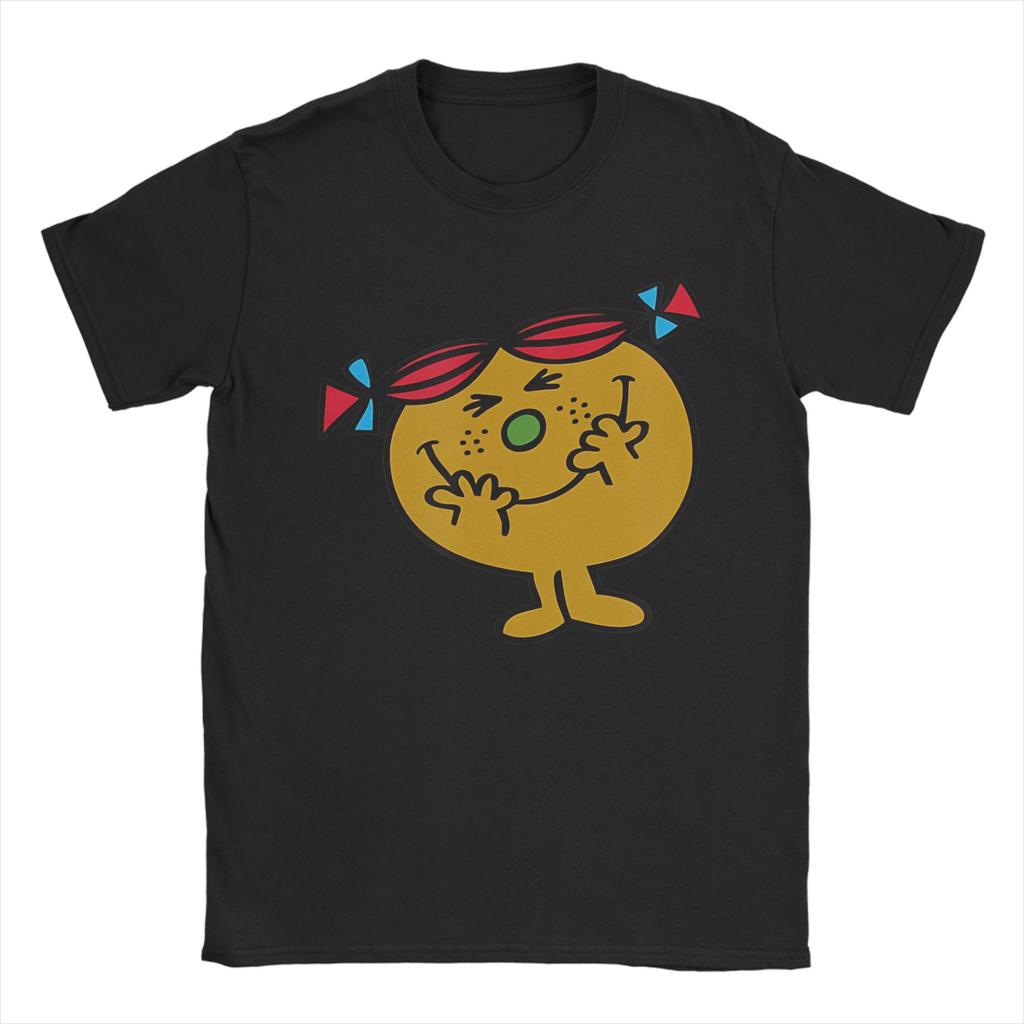 Mr Men Little Miss Trouble T Shirts Men Women Pure Cotton Leisure T-Shirt Round Neck Tee Shirt Short Sleeve Clothing Plus Size