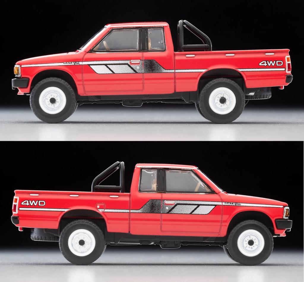 TOMYTEC Tomica Limited Vintage Neo Datsun Truck 4WD King Cab AD Красный Готовый продукт 332848 1/64 LV-N320b
