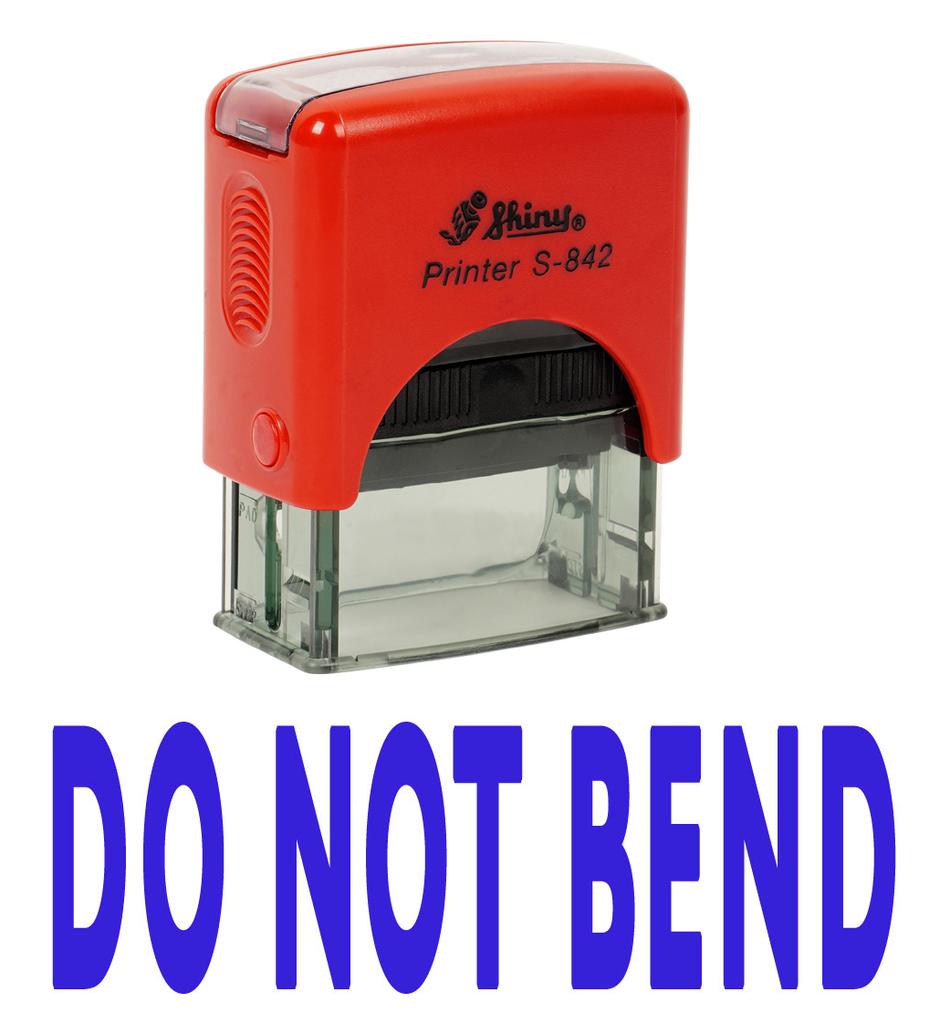 Printtoo DO NOT BEND Self Inking Rubber Stamp Custom Shiny Office Stationery