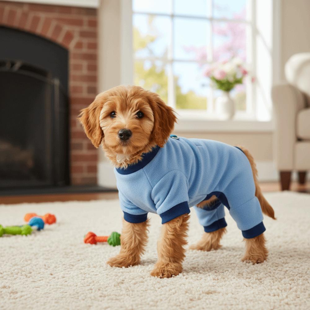 Warm Dog Jumpsuit Soft Puppy Pajamas Pet Base Shirt Winter Pet Overalls  Autumn Winter