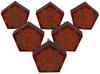 IBA Indianbeautifulart Brown Engraved Knobs Pack of 10 Wooden Wardrobe Door Knobs Drawer
