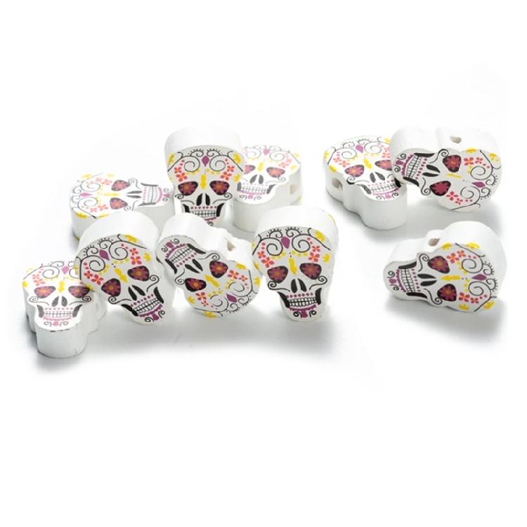 10 Pieces Wooden Bead for Crafts Handmade Round Beads for Jewelry Making