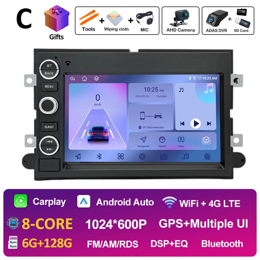 For Ford 500 F150 Android Smart System 7 inch Car Video Multimedia Player Bluetooth DSP Stereo 2.5D Touch Screen Head Unit WIFI