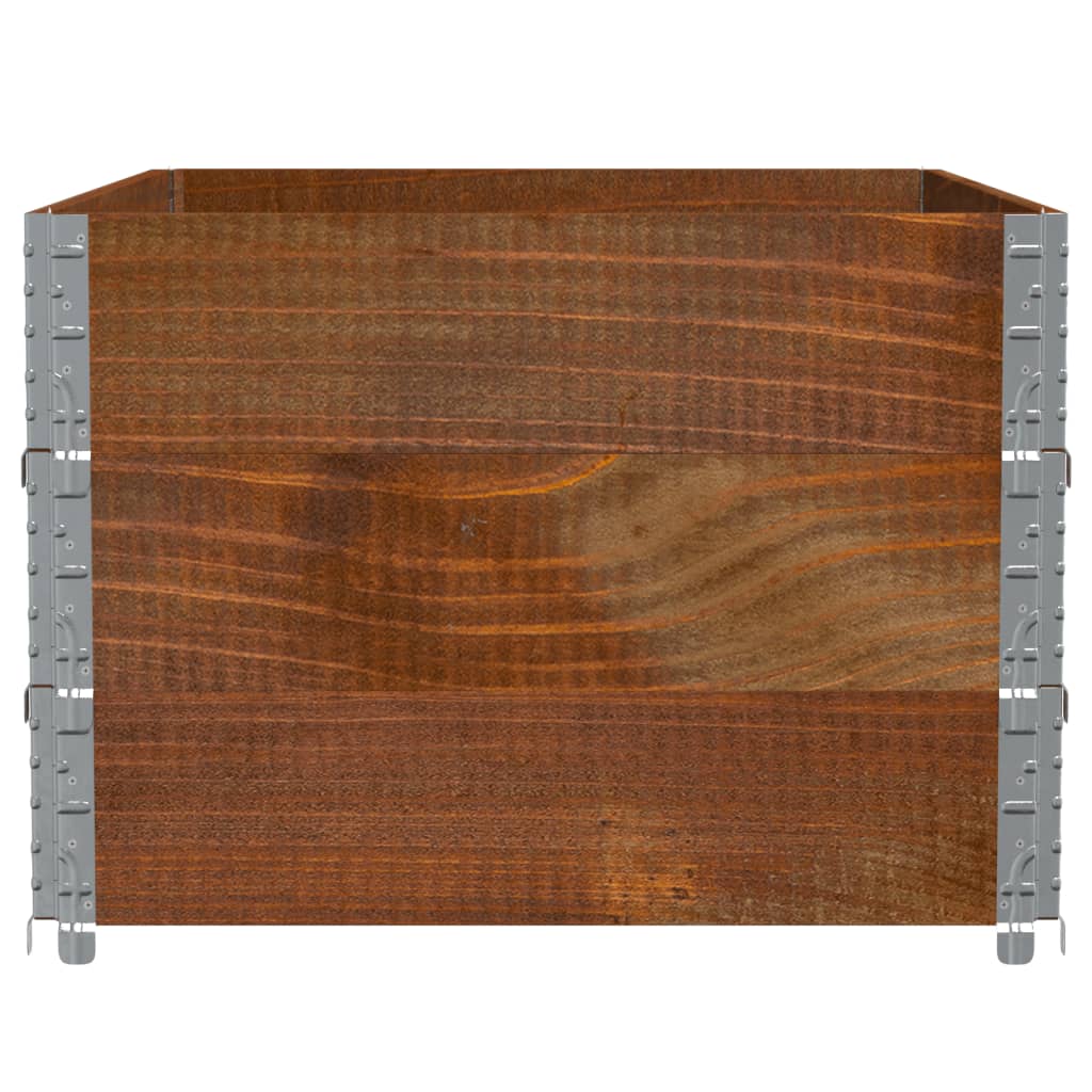 Plant Box Brown 120x80 cm Solid Pine Wood