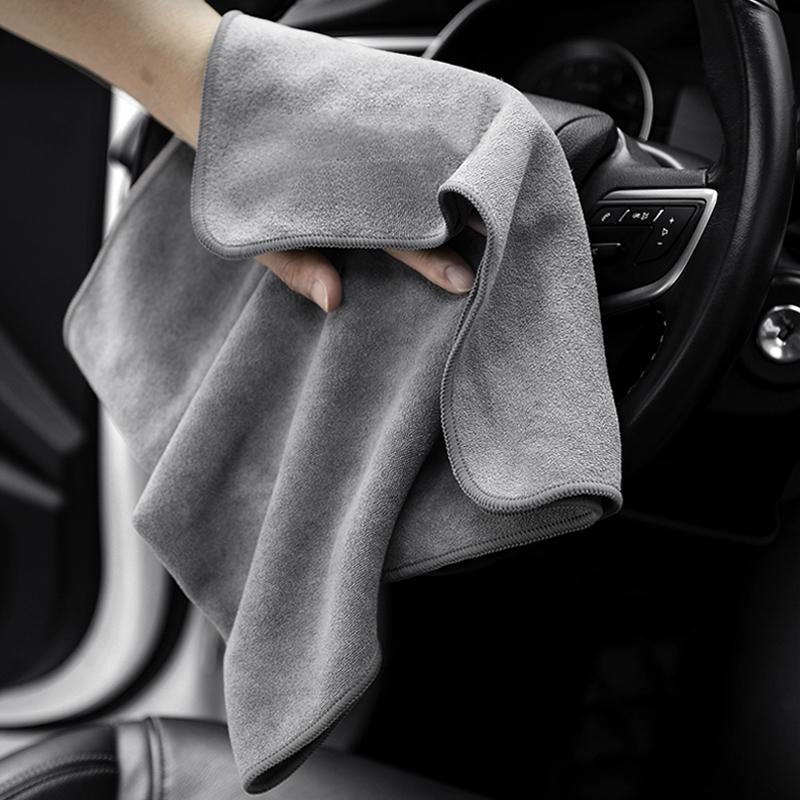 CQK1 Car Wash Microfiber Towel For Mercedes Benz AMG W205 W203 Auto Logo Cleaning Drying Rag Cloth GLC GLA W210 W211 W220 Accessories