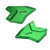 LEDISHUN Motorcycle Heel Plate Left and Right Set Z650RS for Ninja 650 Z650 Heel Plate Guard (Green)