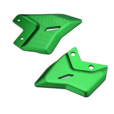 LEDISHUN Набор левой и правой накладок на пятку мотоцикла Z650RS для Ninja 650 Z650 Защитная накладка на пятку (зеленый)