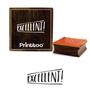 Printtoo Square Wooden Rubber Stamp Excellent Text Design Scrap-booking Block-2 X 2