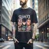 100% Cotton TOPS UNISEX TEES MENS WOMENS Gyomei Himejima T-Shirt Stone Hashira Horror Anime Pillar Demon Slayer Gift 522
