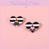 Creative Heart Shaped Rainbow Brooch Stylish Alloy Enamel Pin For Fashionable Personalization