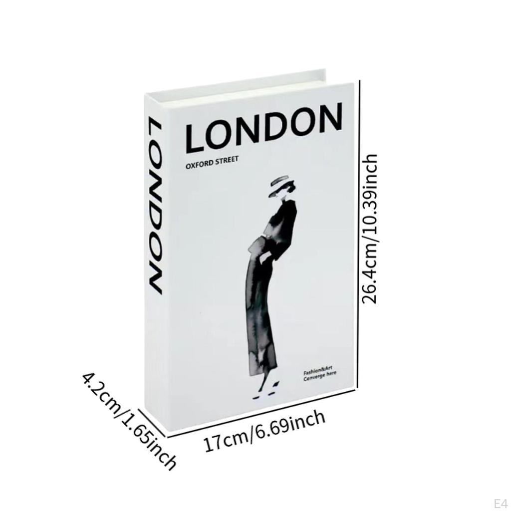 Decorative Faux Book for Home Styling Gift Modern Hardcover Accent Living Room And Entryway