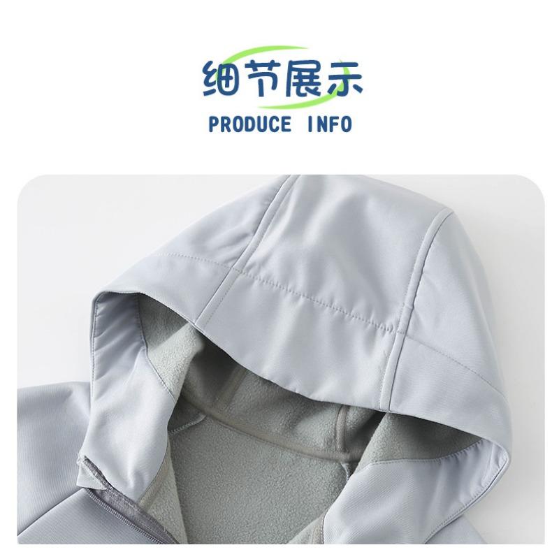Детская утепленная флисовая ветровка для мальчиков и девочек, теплая верхняя одежда для детей