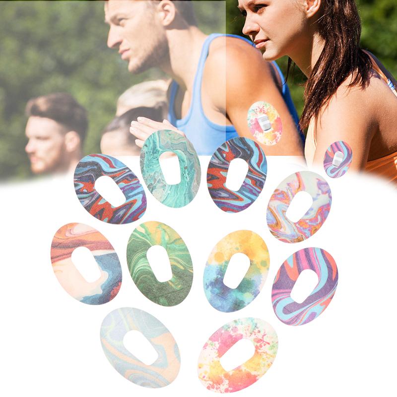 5Pcs Waterproof Adhesive Sensor Patch Glucose Meter Sensor Fixing Sticker Long Lasting Blood Glucose Monitoring Muscle Patch
