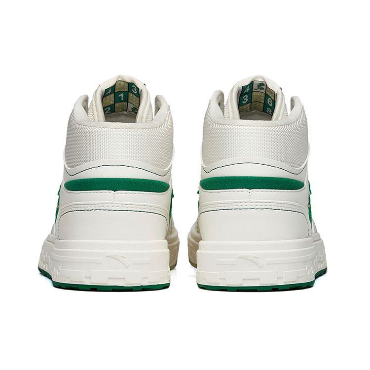 Anta Street Style High-Top Skate Shoes Women Sneakers White Green 122238065S-1