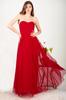Women's Strapless Tulle Evening Dress