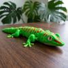 Simulated Gecko Decoration 3D Printed Leopard Figurine, Realistic Articulated Chameleon Fidget Toy, Figurine Flexible Jointed Lizard Model,