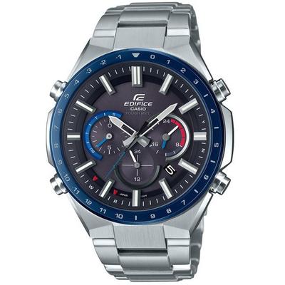 EDIFICE EQW-T660DB-1BJF [EDIFICE Radio Saphire Solar Flat Bezel / Racing Color BEZEL IP] Круглый