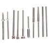 10Pcs Sandpaper Clamp Bar Clip Rod Rubber Wheel Special Chuck Grinding Polishing Tool
