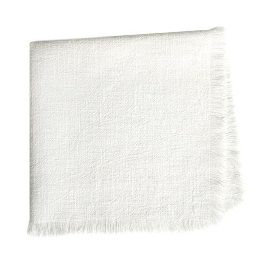 Boho Linen Napkin 18 Inch Washable Fringed Fabric Napkin Rustic Farmhouse Napkin for Dining Table Home Wedding Bridal