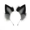 Cute Plush Wolf Ear Headband Cosplay Anime Party Accessory Unisex Soft Hairband