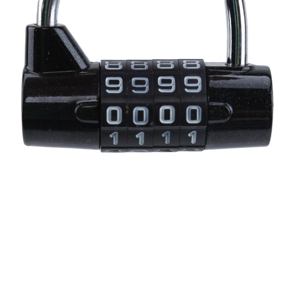 Zinc Zinc Zinc Alloy Security Padlock 4 Dial Digit Password Lock Heavy Duty Combination Lock Drawer