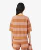 LACOSTE Women'S Summer Striped Short Sleeve Sweater Af9859-56G 4Im