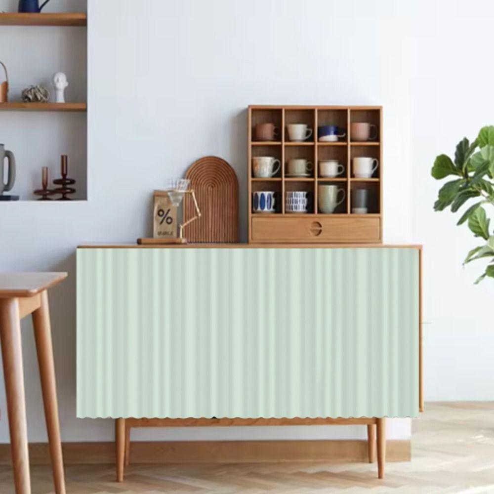 Dustproof Cloth Kitchen Cabinet Curtain Self-Adhesive Bookcases Curtains Cupboard Curtain Kitchen