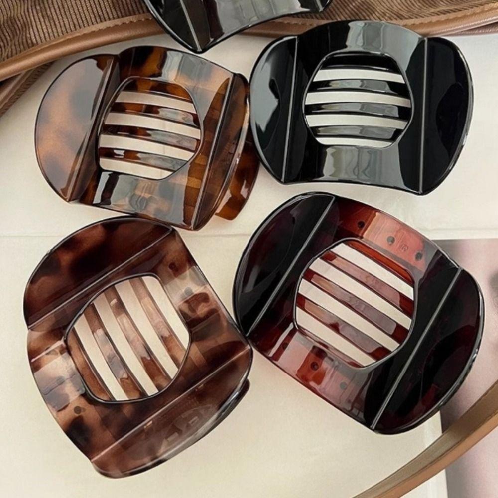 Flat Hairpin Arc Shaped Hair Barrettes New Hair Claw Clip for Women