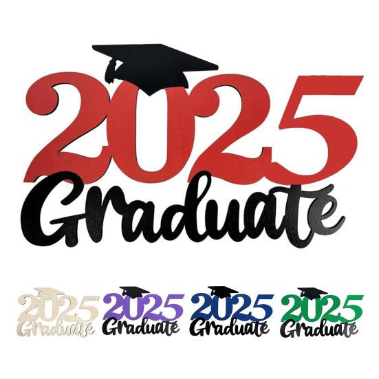 Деревянная табличка для входной двери «Выпускной 2025 года», приветственный знак для выпускного вечера, декор для фотобудки