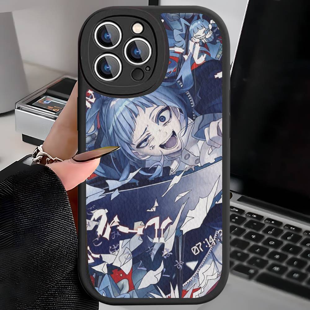 Чехол для телефона виртуальной певицы Ado для iPhone 16 15 14 13 12 11 Pro Max Plus Кожаный Мягкий Чехол