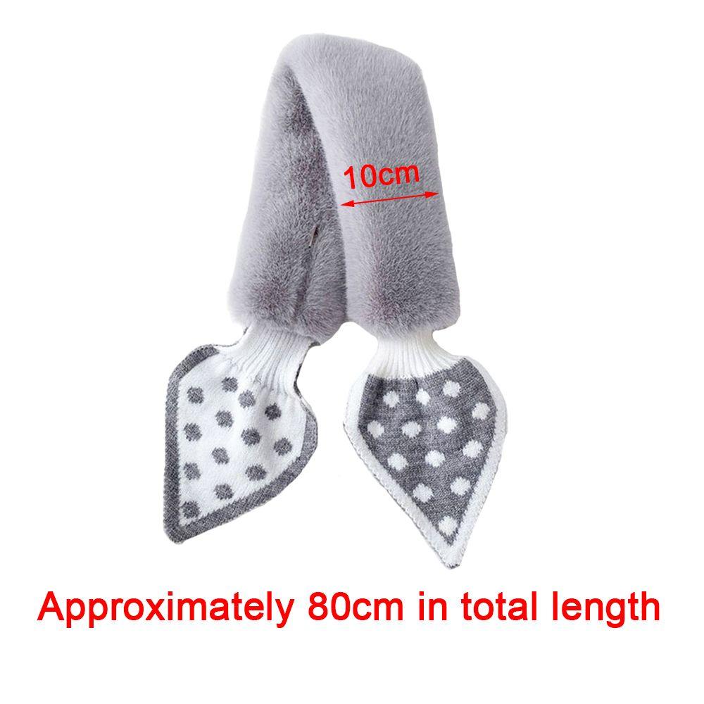Fashion Shawl Thicken Plush Scarfs Warm Bib Neckerchief Cross Scarf