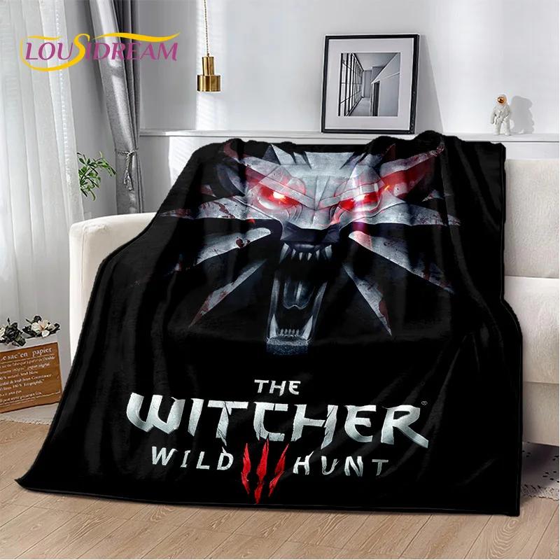3D The W-Witcher Game Cartoon Soft Flannel Blanket for Beds Bedroom Sofa Picnic,Throw Blanket for Cover Outdoor Leisure Nap Gift